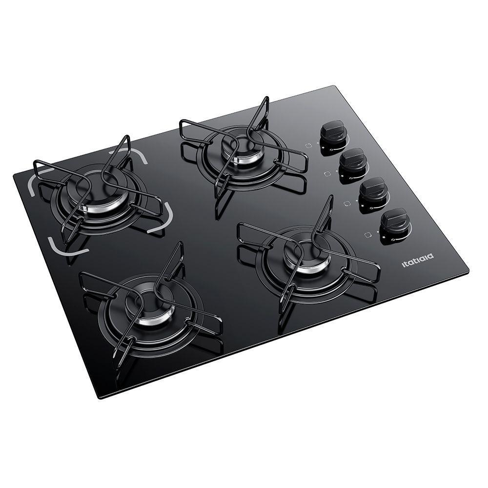 Cooktop Itatiaia Essencial 4 Bocas Vidro Preto Bivolt 3700000192 - 2
