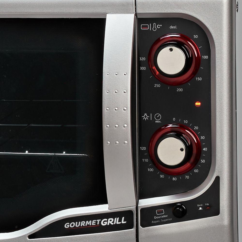 Forno Elétrico Fischer Gourmet Grill GII Bancada Prata 44L 127V 9741-79183 - 3