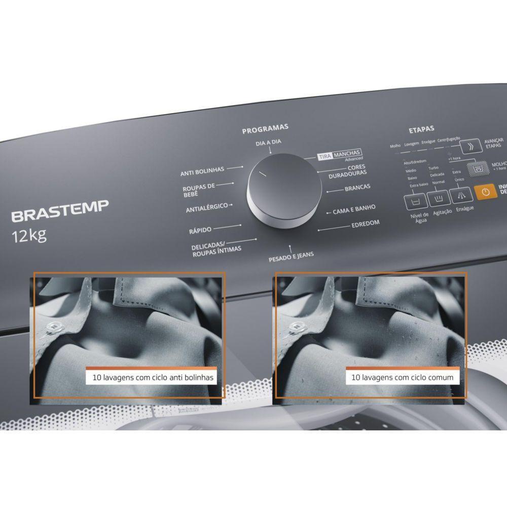 Lavadora de Roupas Brastemp Tira Manchas 12kg Branca 220V - 9