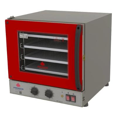 Forno Elétrico Turbo de Bancada Progás PRP-004 56L 2000W com Porta de Vidro Duplo Vermelho 220V
