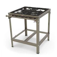 Fogão Industrial a Gás Progas 4 Queimadores Aço Inox Escovado com Registro para Forno PMI-402 - 3