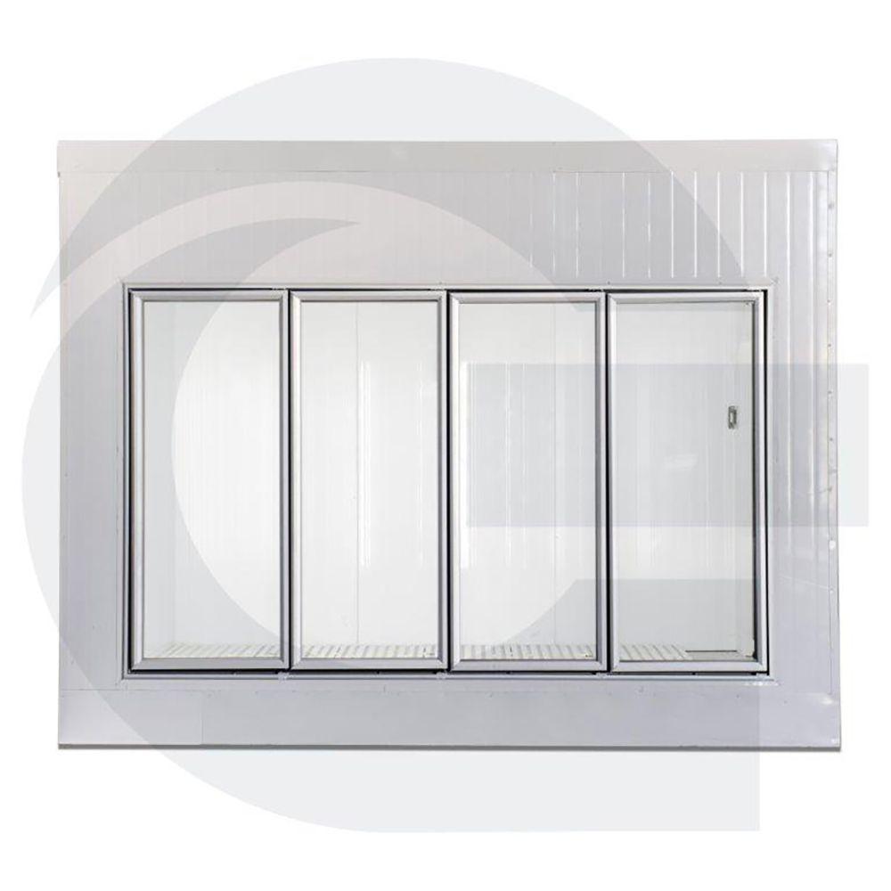 Walk in Cooler Gallant Congelados 4 Portas Vidro com Piso Painel 220V/3F CWCCP-04 - 3