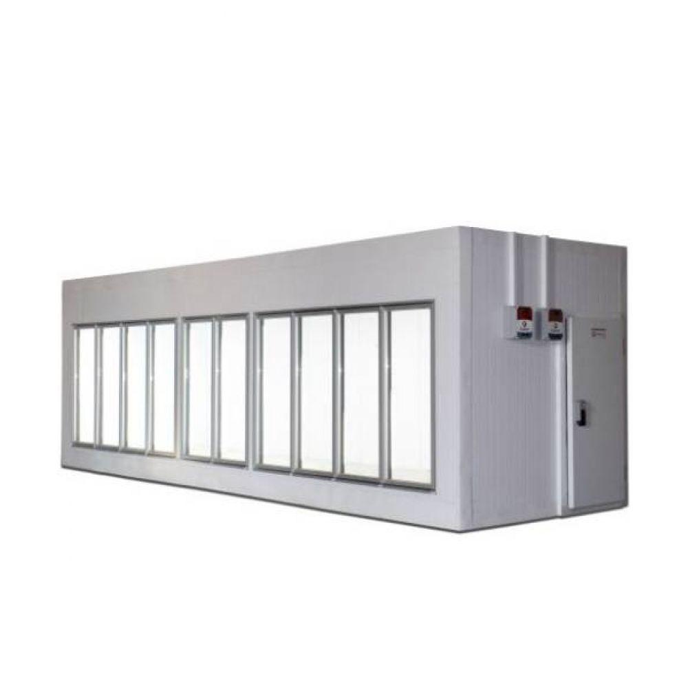 Walk in Cooler Gallant Resfriados 10 Portas Vidro com Piso Painel 220V/3F CWRCP-10 - 1