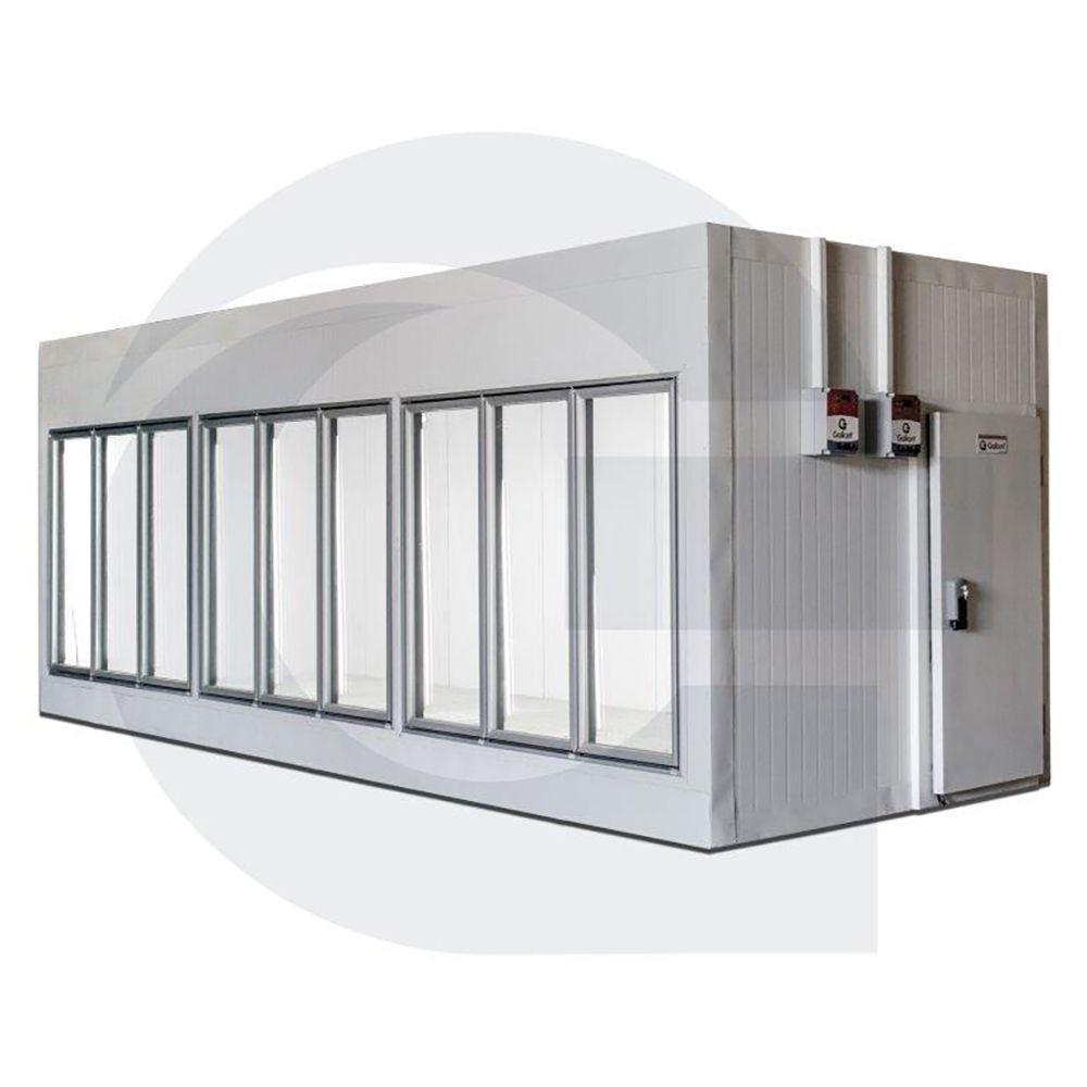 Walk in Cooler Gallant Resfriados 10 Portas Vidro com Piso Painel 220V/3F CWRCP-10 - 2
