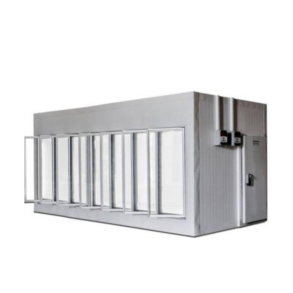 Walk in Cooler Gallant Resfriados 7 Portas Vidro com Piso Painel 220V/3F CWRCP-07 - 1