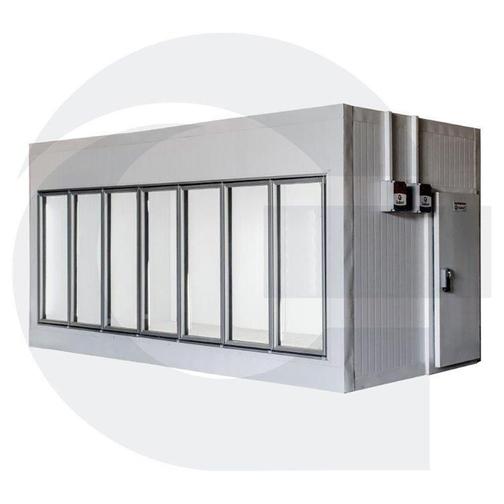 Walk in Cooler Gallant Resfriados 7 Portas Vidro com Piso Painel 220V/3F CWRCP-07 - 2