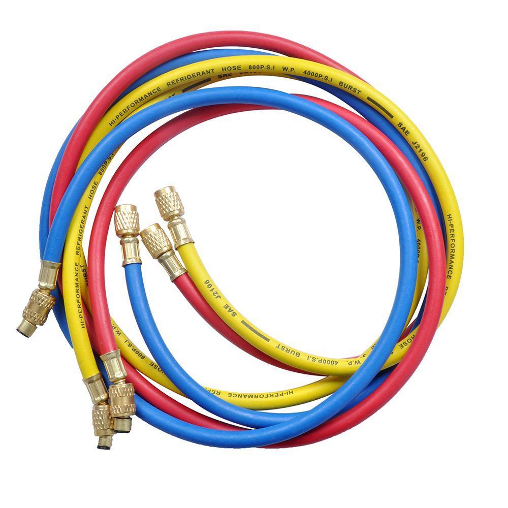 Kit Manifold Manômetros Analógicos Gallant R410a R22 R134a R404a Mangueira 48 Adaptador Mg-2-R410a - 3