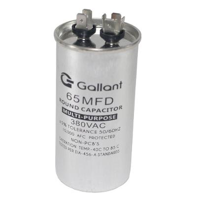 Capacitor CBB65 Gallant 65MF +-5% 380 VAC - (GCP65S00A-IX380)