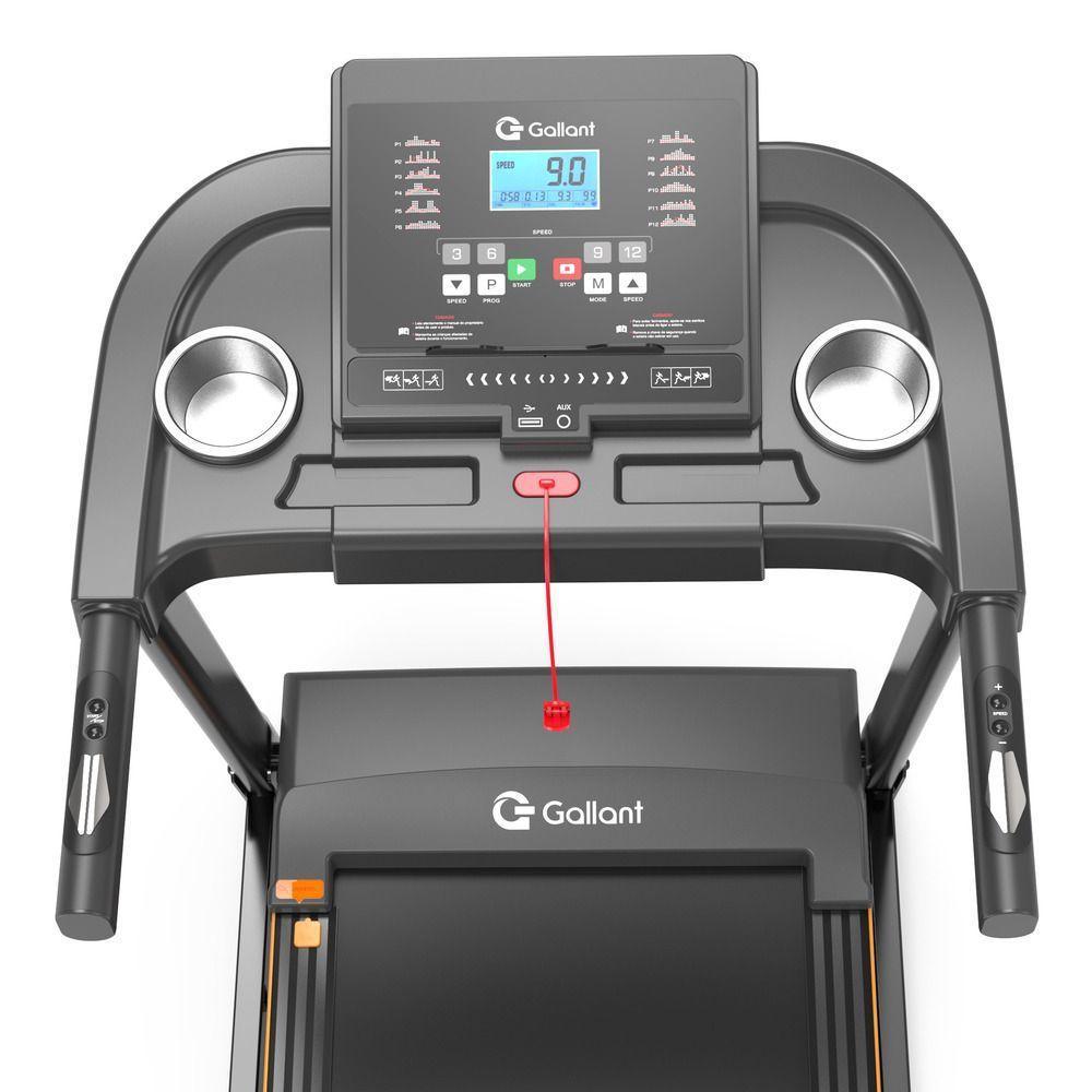 Esteira Ergométrica Elétrica Gallant Elite 2.5hp 14kmh 120kg 220V (GEE12M25A-220PT) - 4