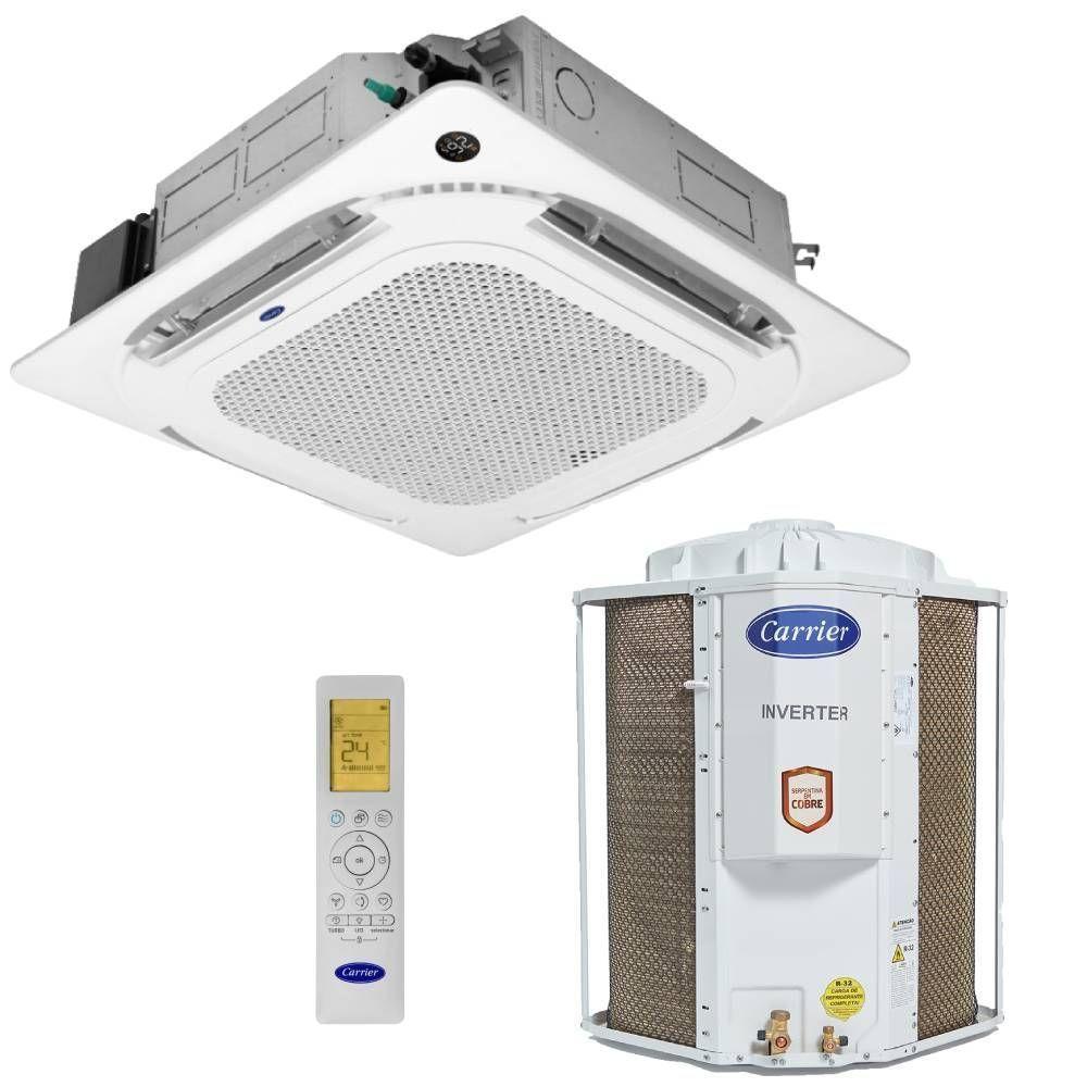 Ar Condicionado Split Cassete Carrier 4 Vias 56000 BTUs Quente e Frio Inverter 220V Monofásico 38CQVD60515MC - 1