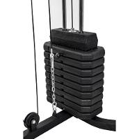 Estação De Musculação 45kg Gallant 3 Volumes (GEM45H25A-PT) - 6