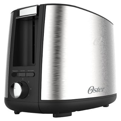 Torradeira Elétrica OTOR600-220 650W 220V com 7 Níveis de Tostagem e Função Descongelar Inox Oster
