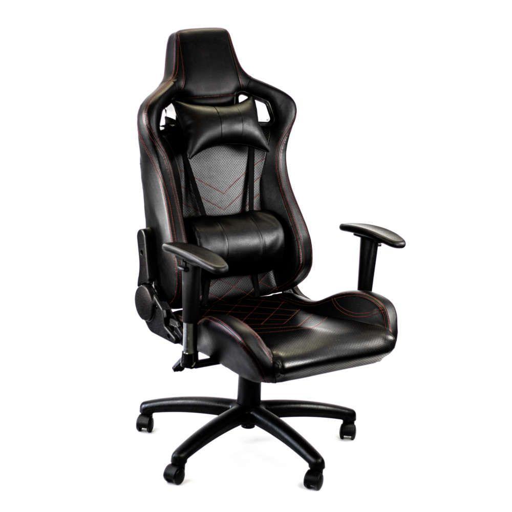 Cadeira Gamer Racer Giratória Gallant Altura Regulável Preta e Vermelha GCD100RPUA-PT - 1