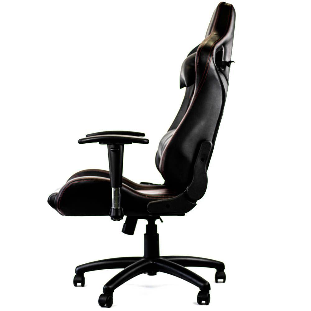 Cadeira Gamer Racer Giratória Gallant Altura Regulável Preta e Vermelha GCD100RPUA-PT - 3