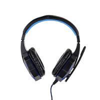 Fone de Ouvido Headset Gamer Sate Preto/Azul com Luz AE-327B - 2