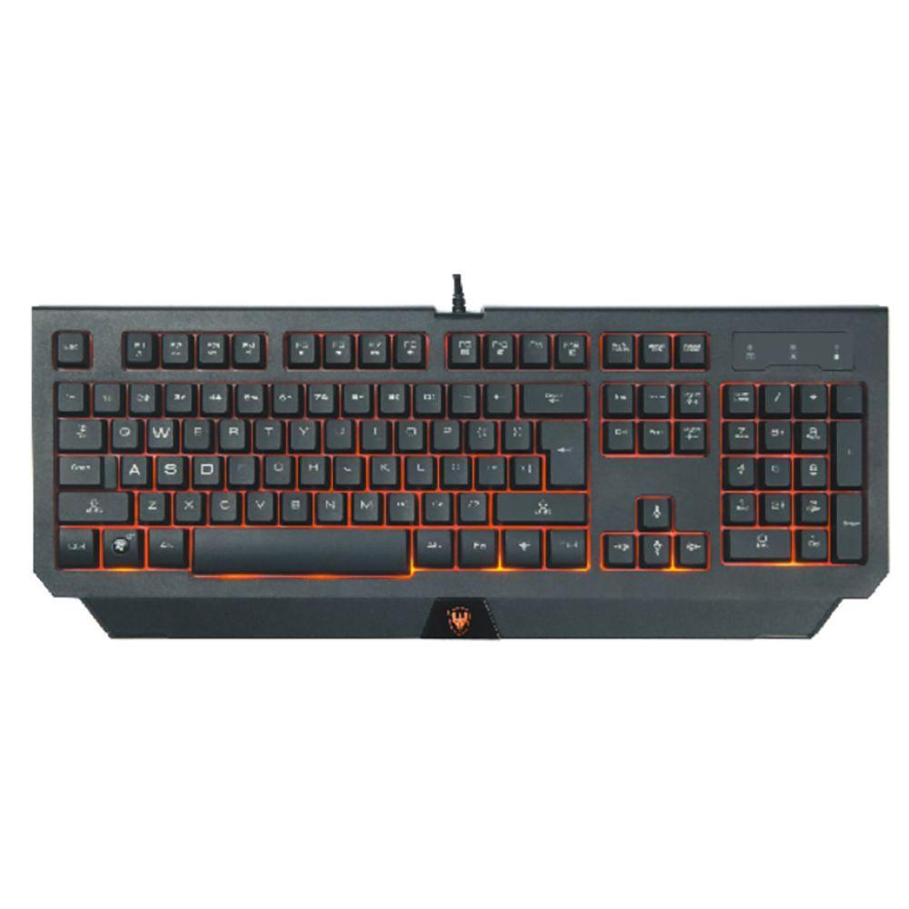 Teclado Gamer Sate AK-839 RGB USB - Com Luz - Preto - 3