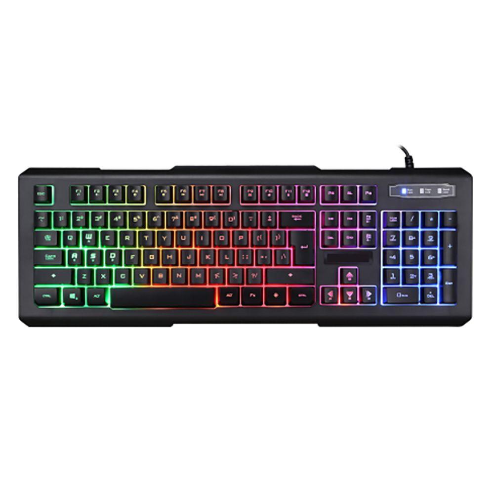 Teclado Gamer Sate AK-840 RGB USB- PRETO - 1