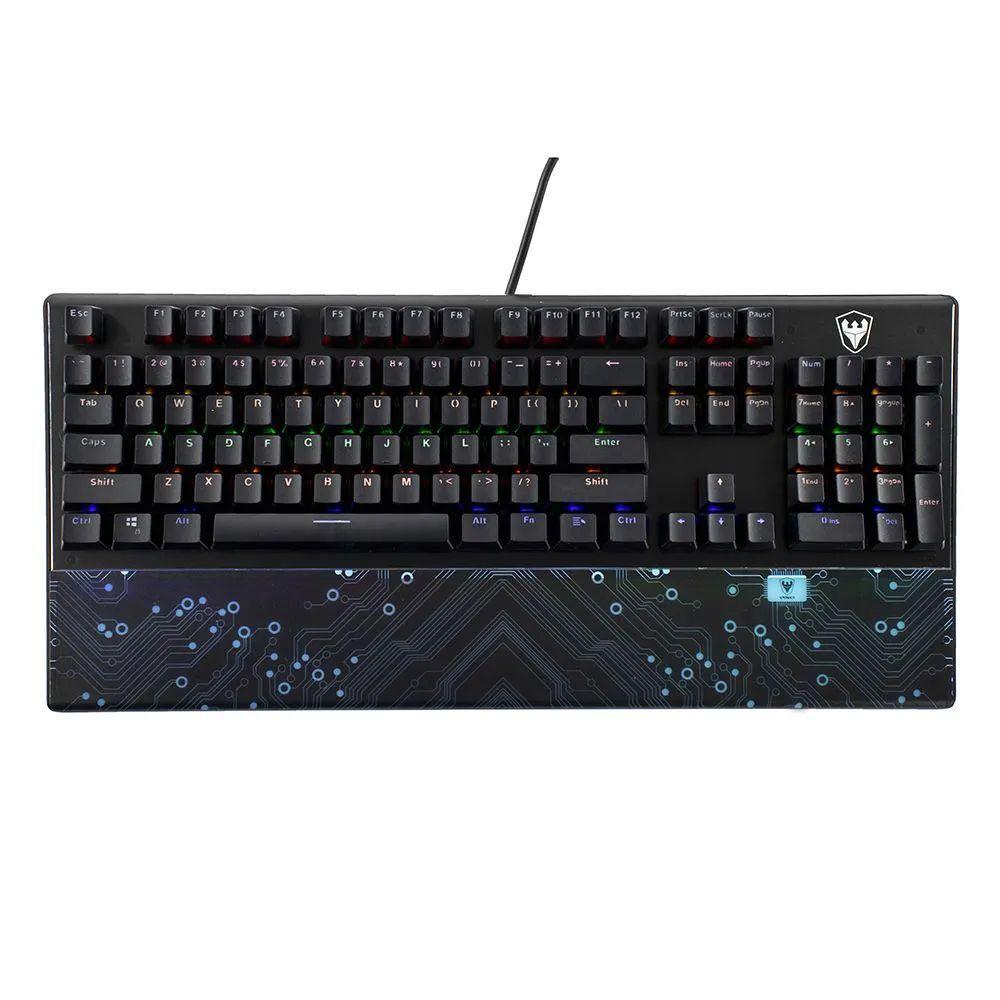 Teclado Optico Mecânico Gamer Sate K4  RGB USB - 1
