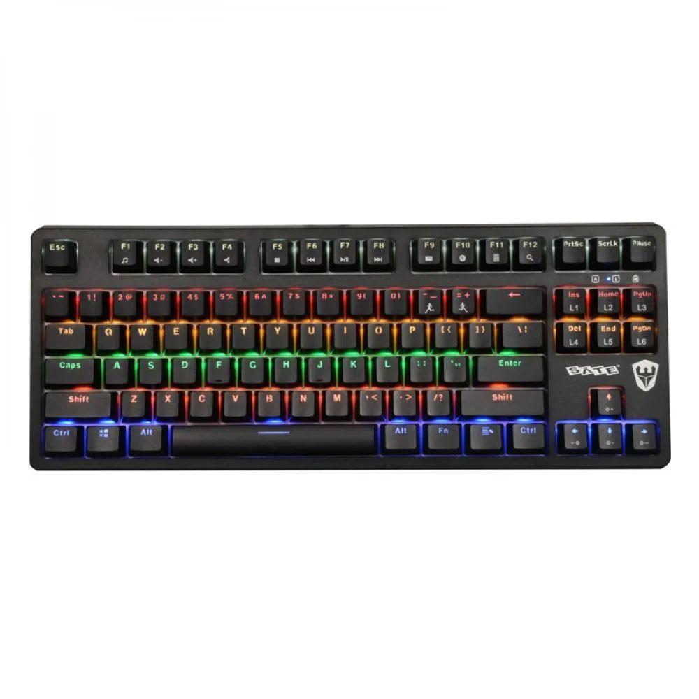 TECLADO GAMER SATE K5 COM LUZ - PRETO (K5) - 1