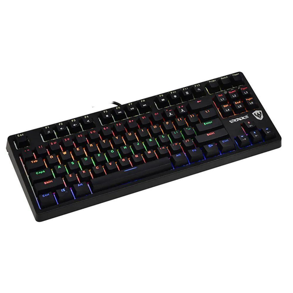 TECLADO GAMER SATE K5 COM LUZ - PRETO (K5) - 2