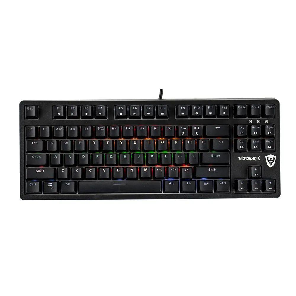 TECLADO GAMER SATE K5 COM LUZ - PRETO (K5) - 3