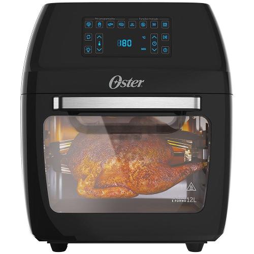 Fritadeira Elétrica Sem Óleo Oster 12 Litros Preta 220V OFRT780 