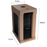 FOGAO BRASTEMP PISO 4 BOCAS PRETO COM MESA DE VIDRO E GRADES DUPLAS DE FERRO FUNDIDO (BFO4VAE) - 9