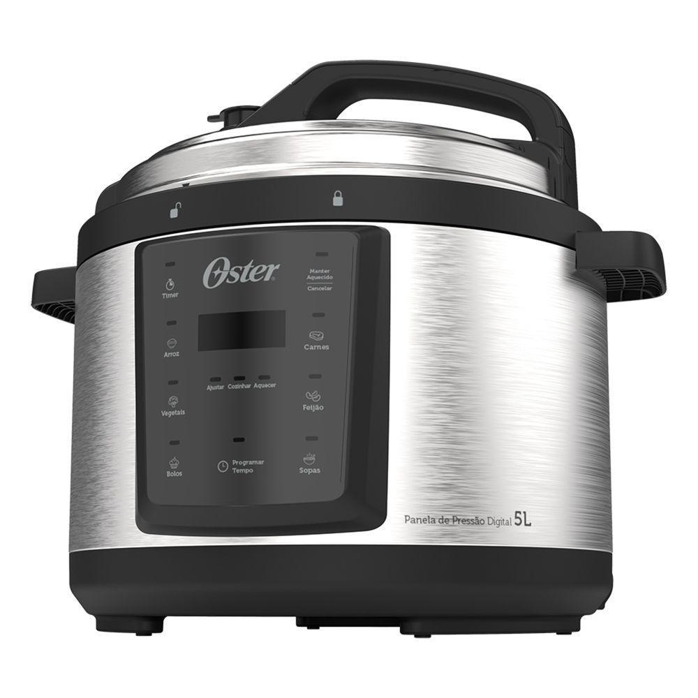 Panela Elétrica de Pressão Oster Digital 5 Litros Preto/Inox 220V OPAN920-220 - 4