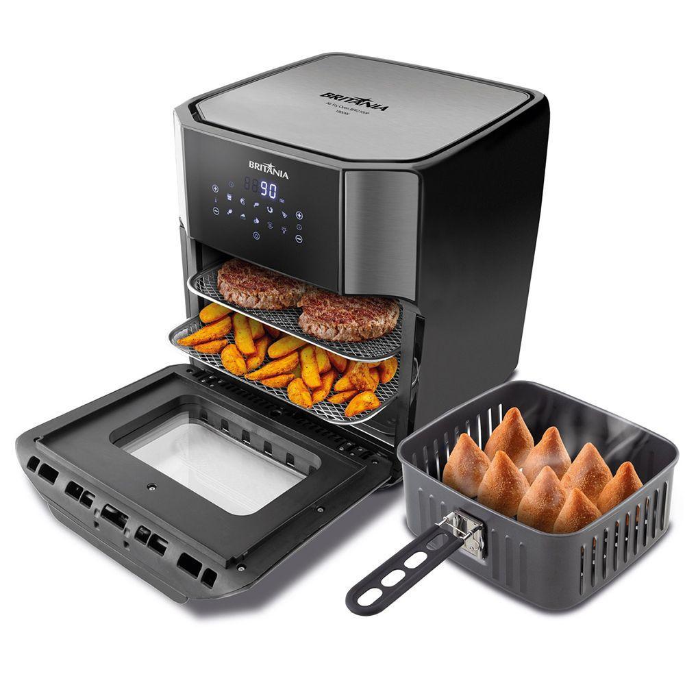 Fritadeira Elétrica Britânia Air Fry Oven 12 Litros Preto 220V BFR2100P 063802064 - 1