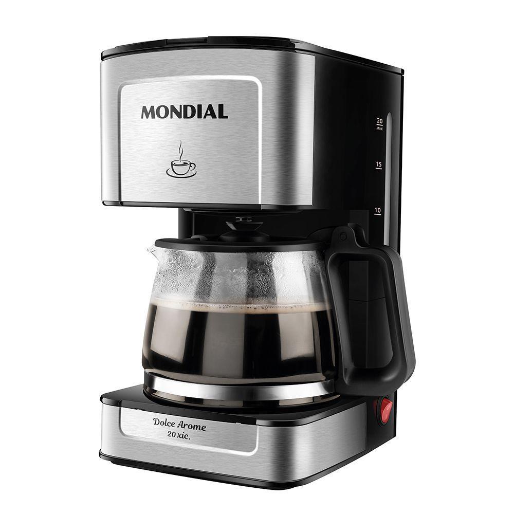 Cafeteira Mondial 20 xícaras Preto Inox 220V C-43-20X-SI  - 1