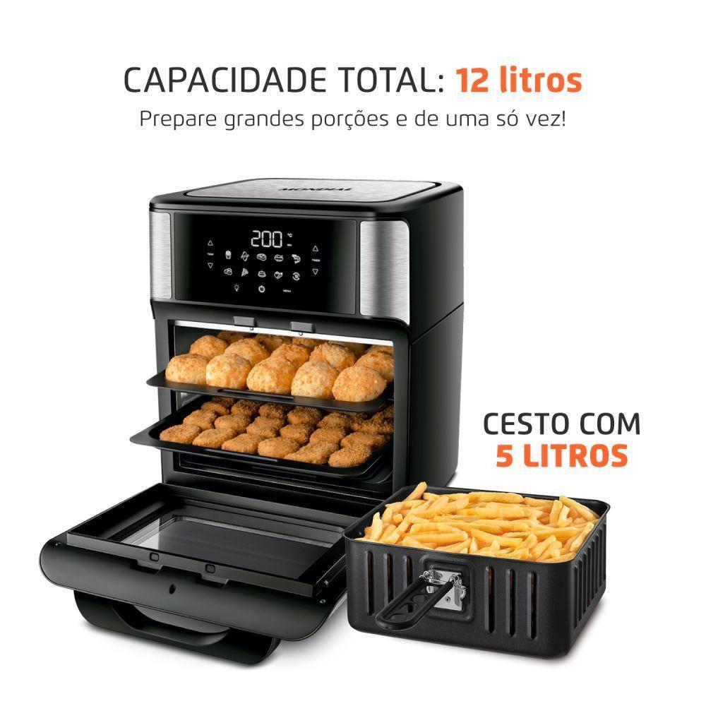 Fritadeira Elétrica Mondial Sem Óleo AFO-12L-BI 127V (75666-01) - 3