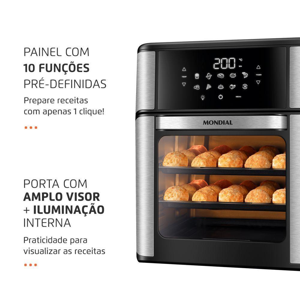 Fritadeira Elétrica Mondial Sem Óleo AFO-12L-BI 127V (75666-01) - 7
