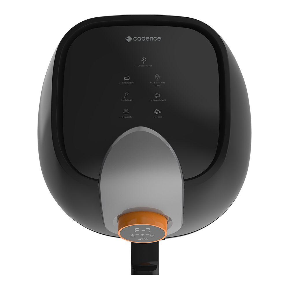 Fritadeira Elétrica Digital sem Óleo 3L Cadence Cook Fryer Preta 1250W 220V FRT526 - 5