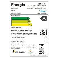 MICRO-ONDAS MIDEA 20L BRANCO E PRETO 127V (MRAS21) - 6