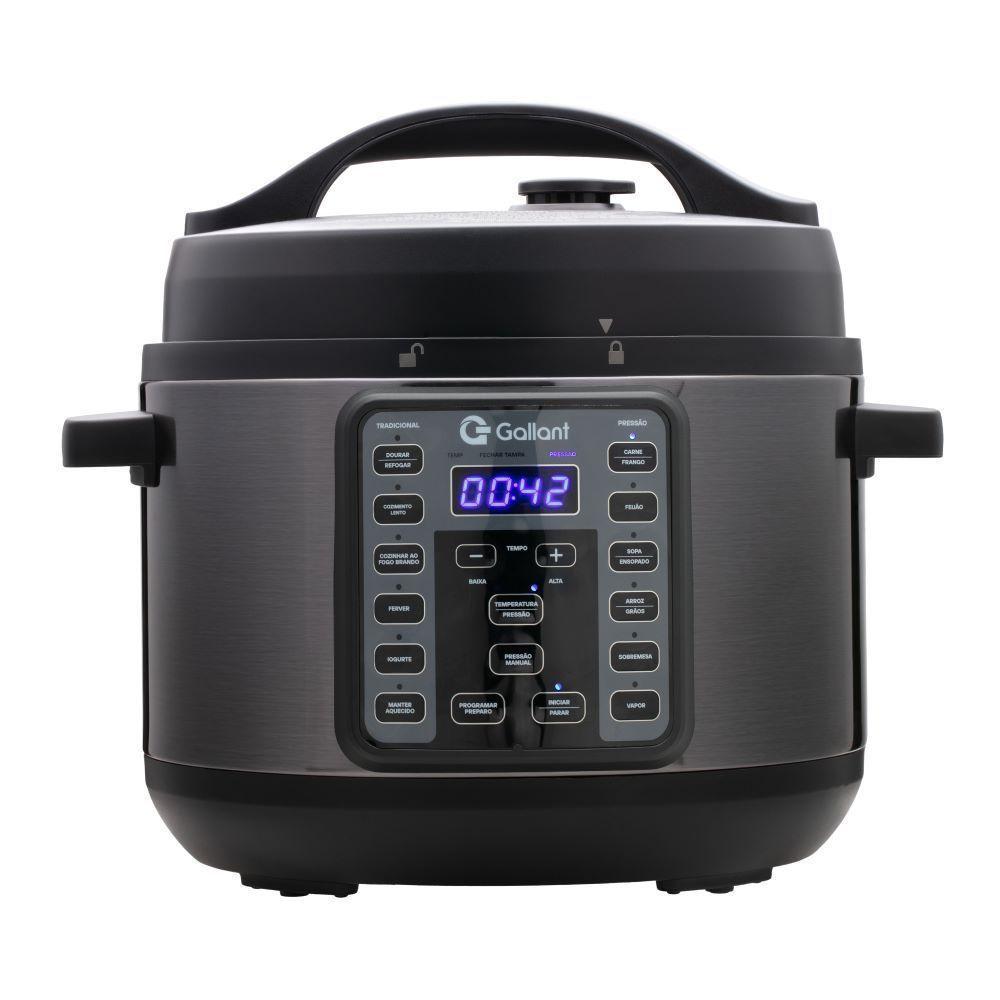 Panela De Pressão 4L 15 Funções Gallant Clique E Pronto Inox Titanium 1000W 220V (GPP04T15A_220TT) - 1