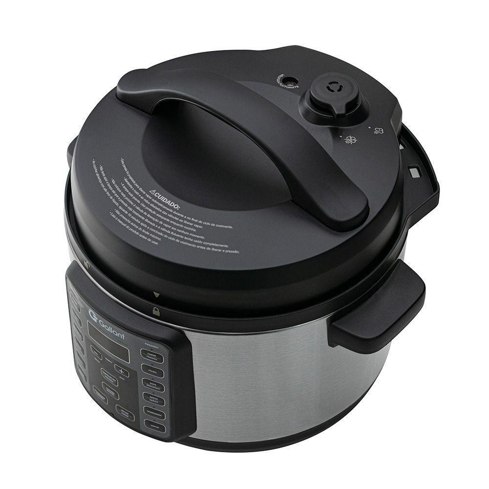 Panela De Pressão 4L 15 Funções Gallant Clique E Pronto Inox Titanium 1000W 220V (GPP04T15A_220TT) - 8