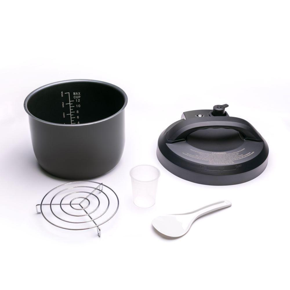 Panela De Pressão 6L 15 Funções Gallant Clique E Pronto Inox 1000W 127V (GPP06T15A_127IX) - 4