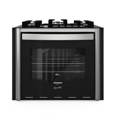 Fogão Fischer Gran Cheff de Embutir 5 Bocas Mesa de Vidro Com Dourador 110L Silver 220V 28550-6554