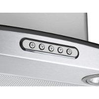 Coifa Parede Slim Nardelli Vidro Curvo Inox 90cm 220V