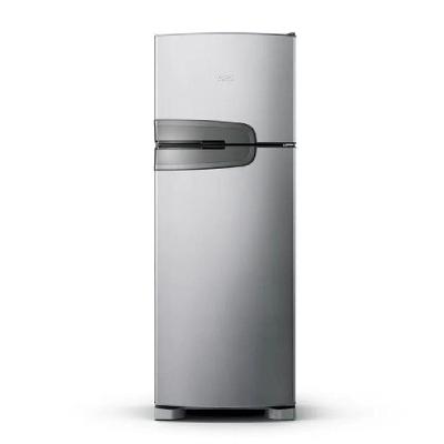 Refrigerador Duplex Frost Free Convencional 340L com Prateleiras em Vidro Temperado Inox 220V