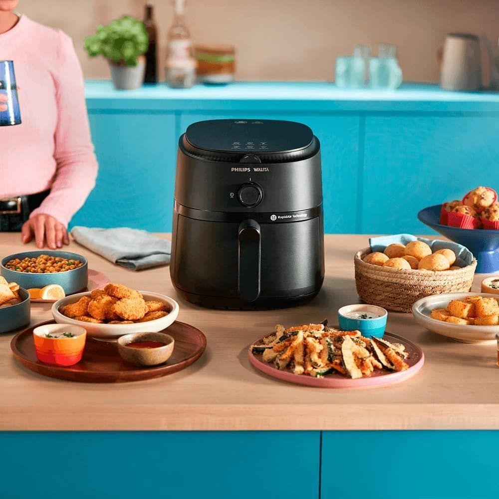 Fritadeira Air Fryer Serie 1000 XL Philips Walita 6,2L Preta NA130 1700W 220V - 2
