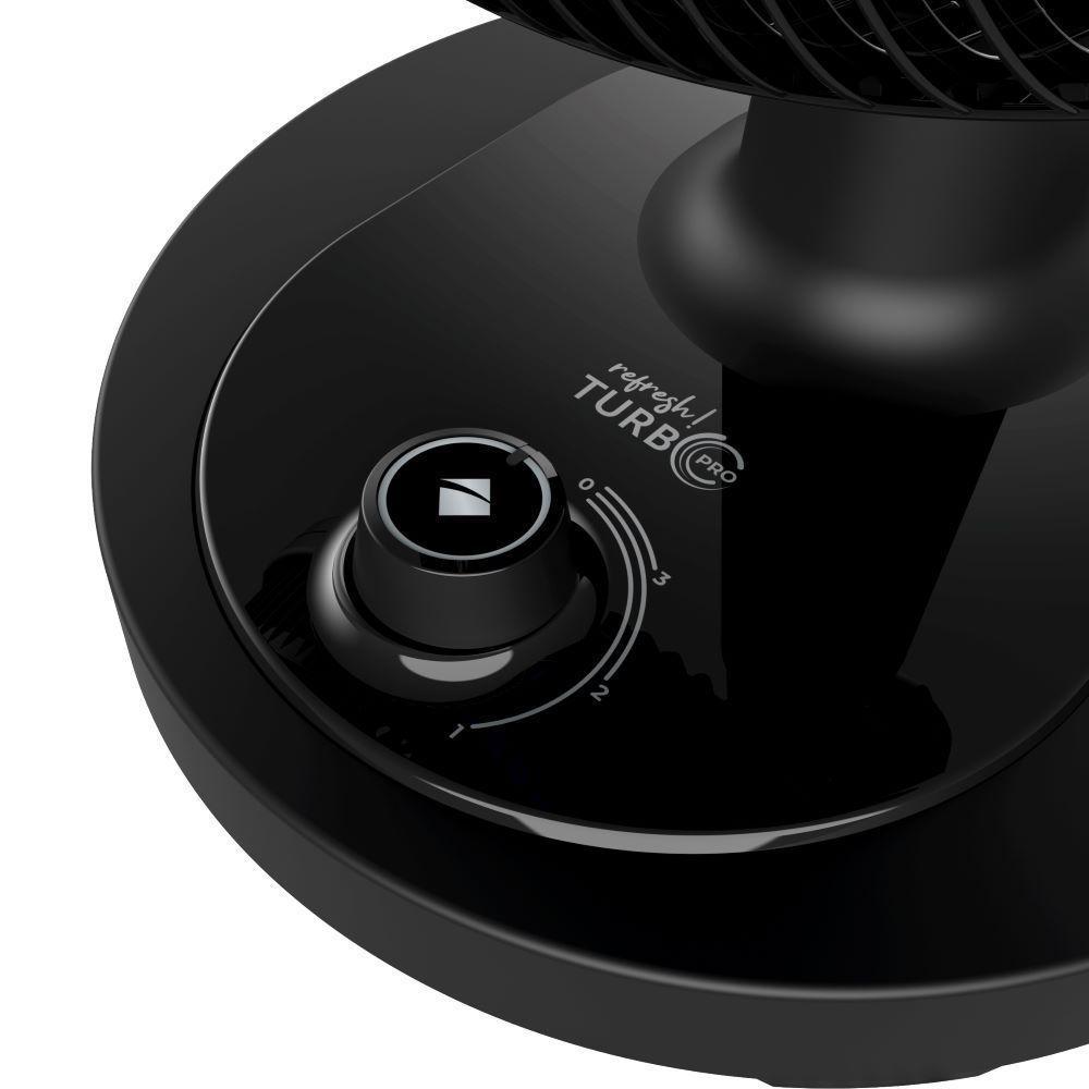 Ventilador de Mesa Cadence Refresh Turbo Pro 6 Pás Preto e Azul VTR420 220V - 7