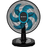 Ventilador de Mesa Cadence Refresh Turbo Pro 6 Pás Preto e Azul VTR420 220V - 1