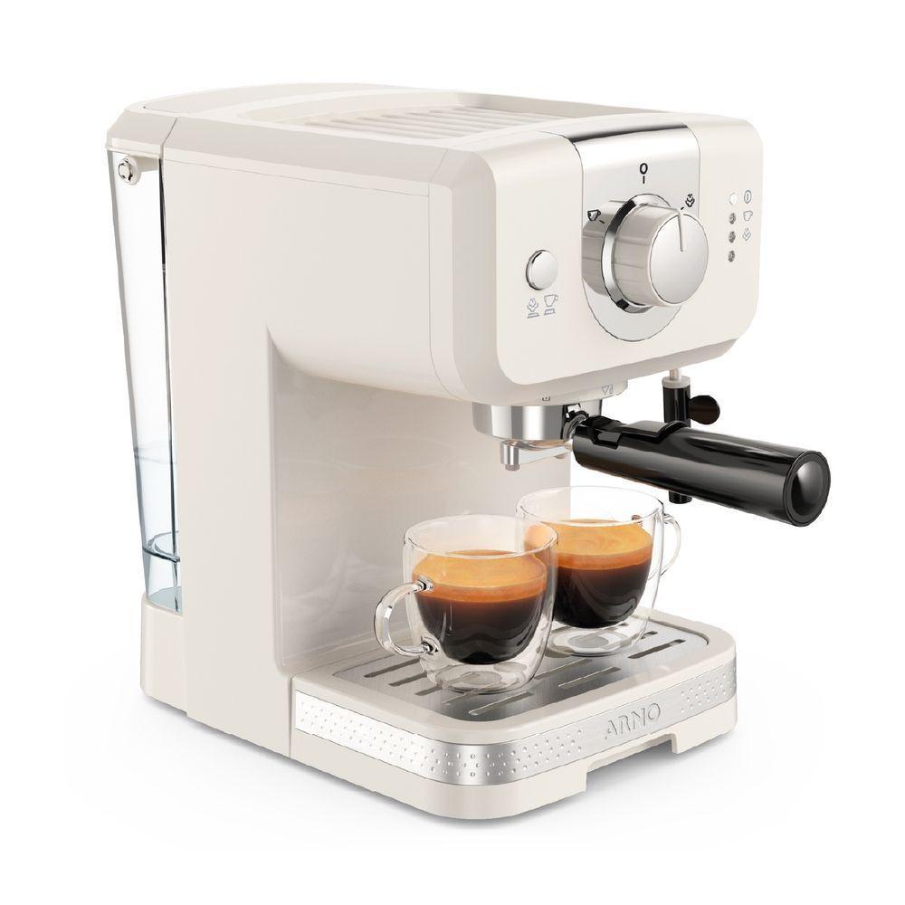 Cafeteira Arno Espresso Steam e Pump Opio Soleil Marfim SCSP 1170W 127V  - 2
