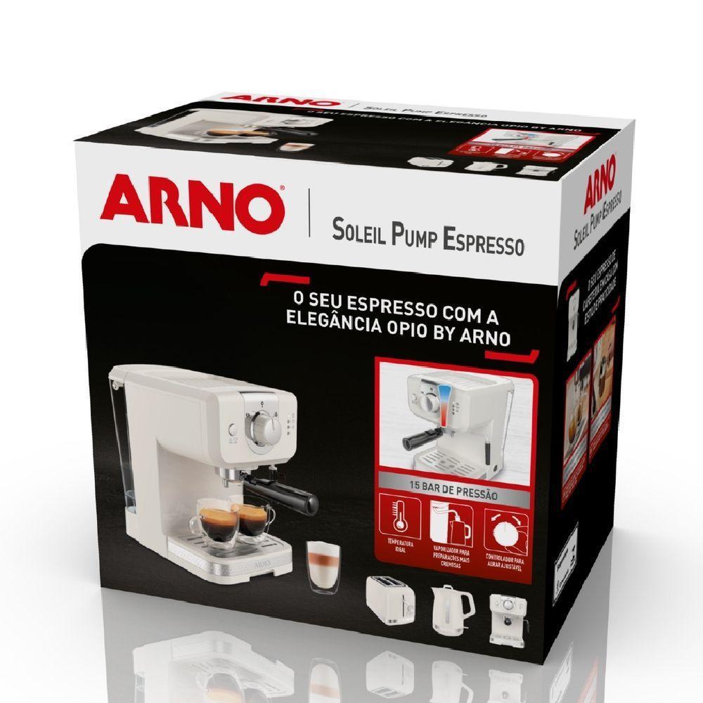 Cafeteira Arno Espresso Steam e Pump Opio Soleil Marfim SCSP 1170W 127V  - 4