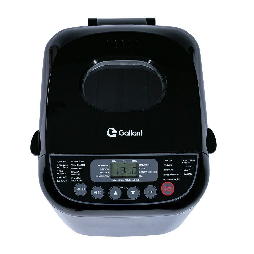 Panificadora 19 Programas Gallant 600w Preta 220V (GPA1E19A_220PT) - 3