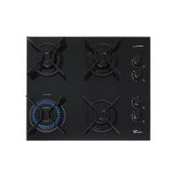 Cooktop Fit Line Fischer 4 Bocas Chama Rapida Trempe Iron Vidro Preto Bivolt 36310-102671 - 3
