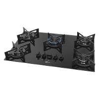 Cooktop Fit Line Fischer 5 Bocas Tc Trempe Iron Vidro Preto Bivolt 36325-102672 - 2