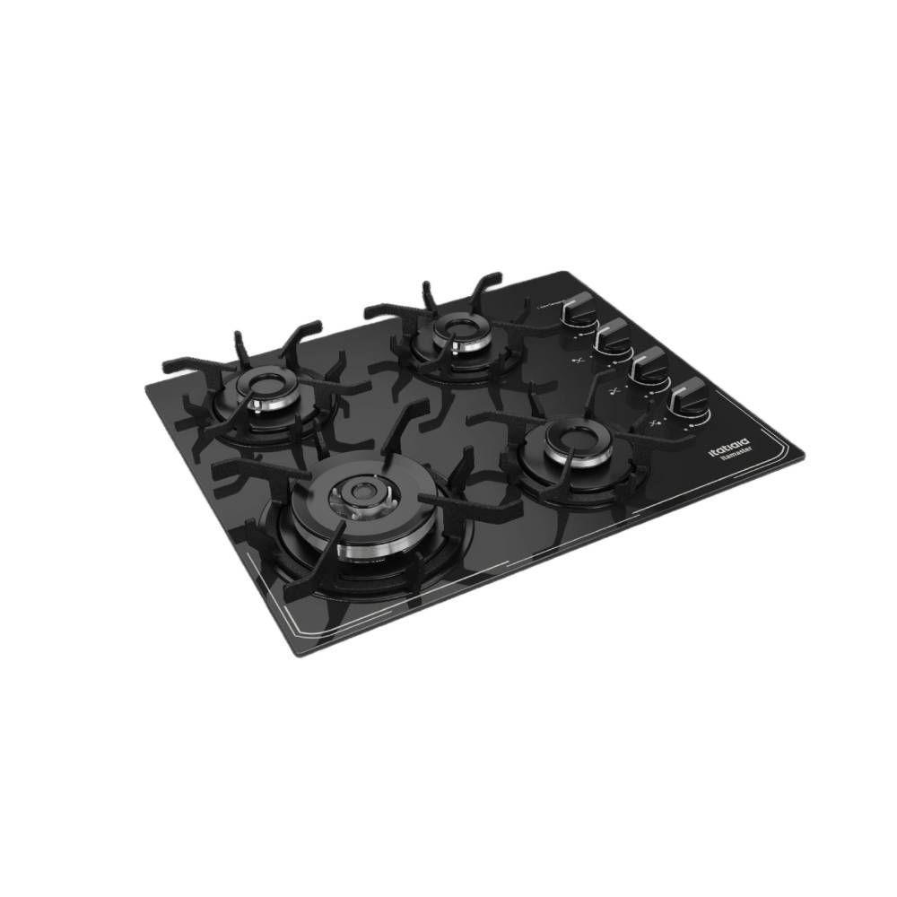 Cooktop Itatiaia Itamaster 4 Bocas Vidro Preto Bivolt 3700000341 - 3