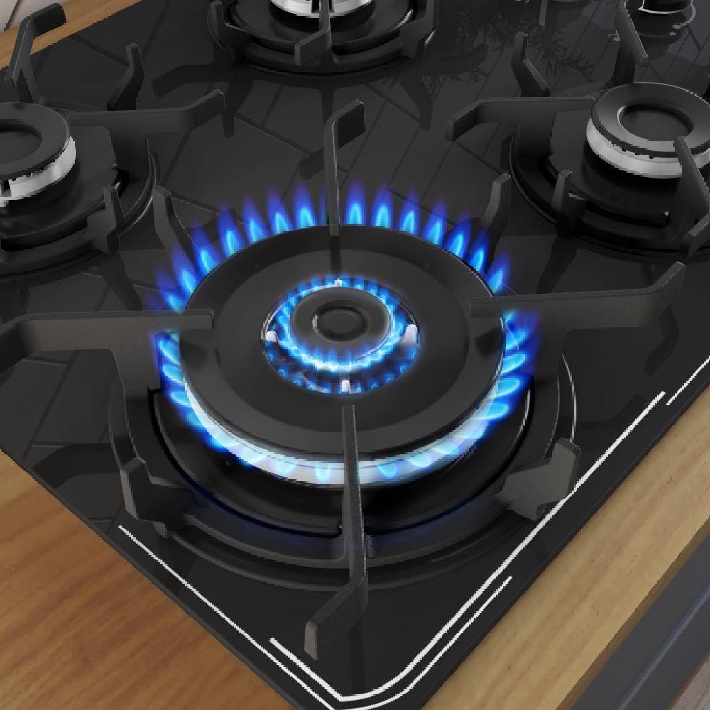 Cooktop Itatiaia Itamaster 4 Bocas Vidro Preto Bivolt 3700000341 - 6